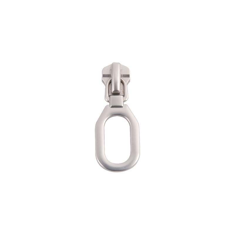 FY1044 5# curseur en métal argent mat