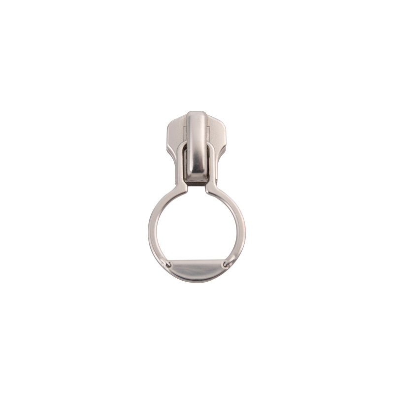 FY3739 5# curseur en métal argent mat