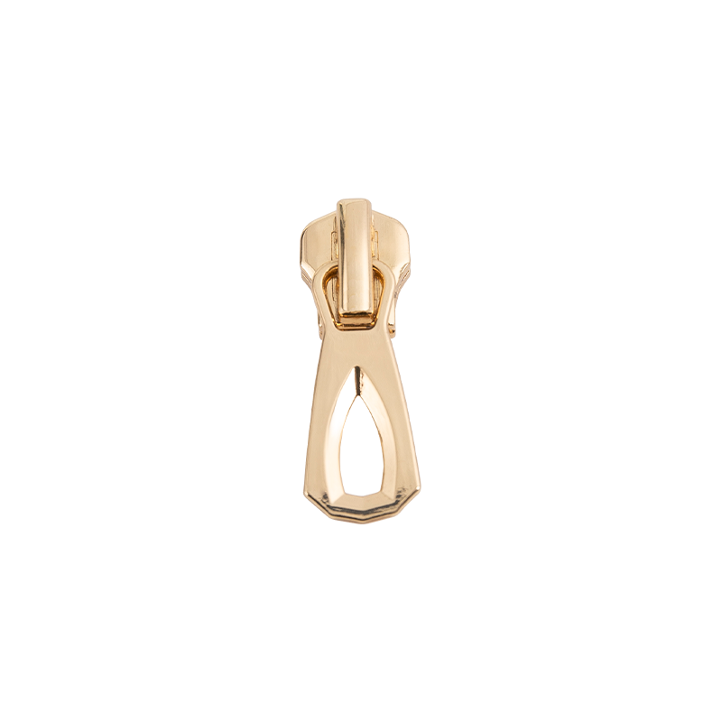 FY3113 5# curseur en métal doré clair