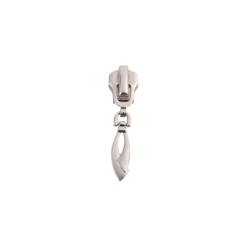 FY3493 8# curseur en métal argent mat